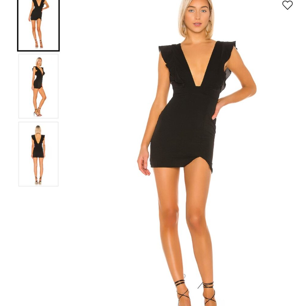 Superdown Harlow Mini Dress Black Medium